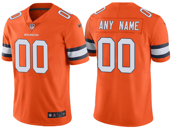 Men's Denver Broncos ACTIVE PLAYER Custom Orange NFL Vapor Untouchable Limited Stitched Jersey